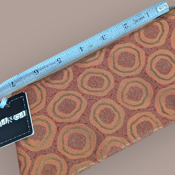 MARUCA Burnt Orange Zippered Wallet Clutch ~ Handmade in Boulder - Picture 4 of 5